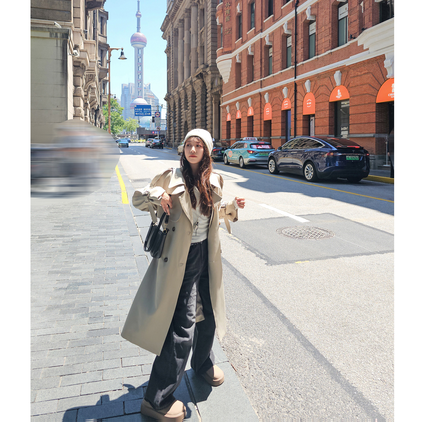 小个子风衣女英伦风流行中长款