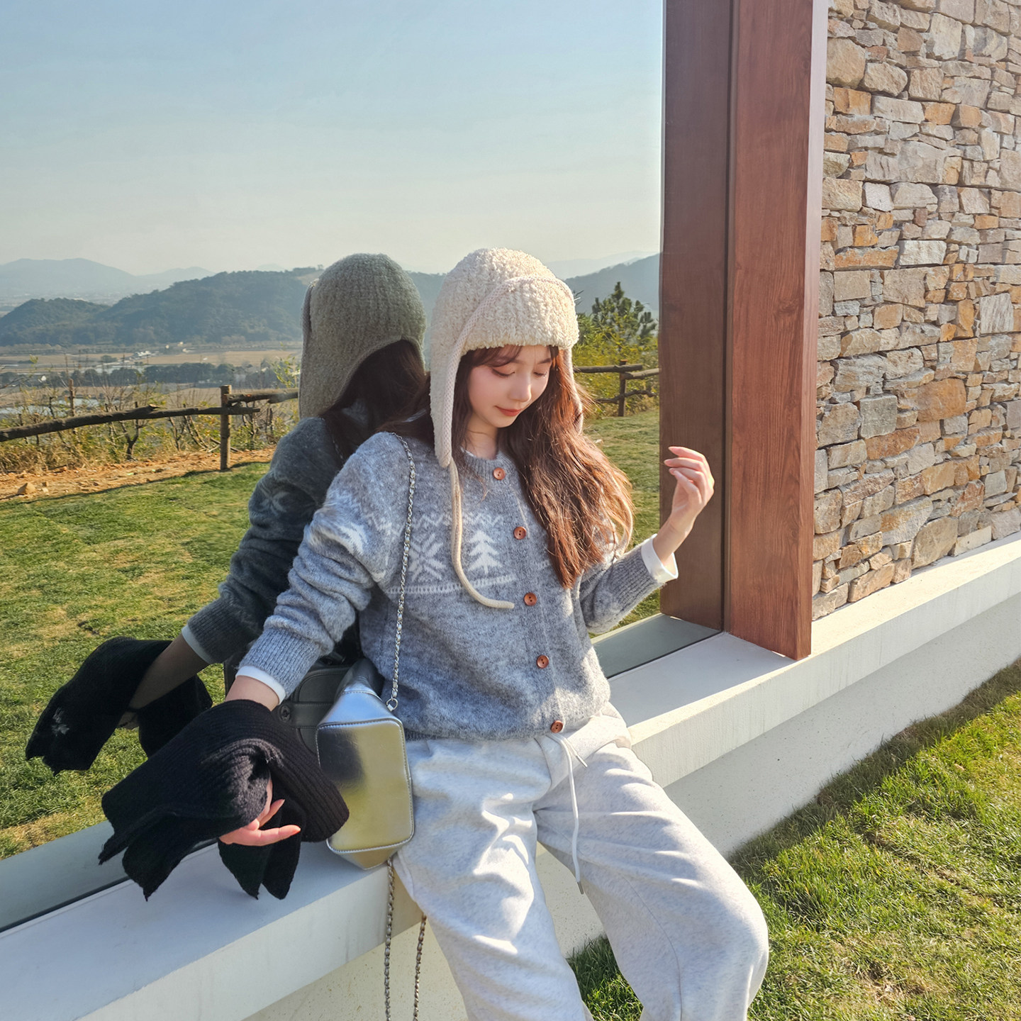 冬慵懒风百搭针织开衫女2025新款韩系圆领软糯毛衣外套女,女装/女士精品,毛衣,淘宝优惠券,粉丝福利购,淘宝优惠卷