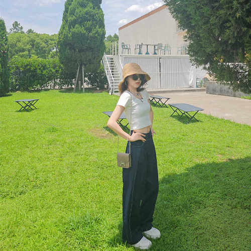 MISS158韩版高腰夏季天丝牛仔裤