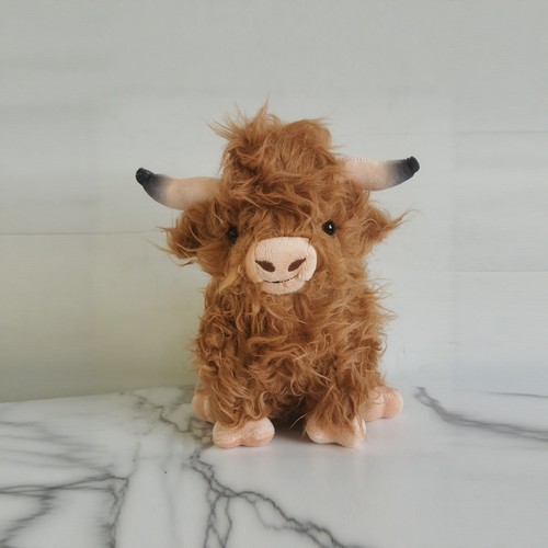 网红苏格兰Highland Cow高地牛毛绒玩具可爱长毛牛公仔现货