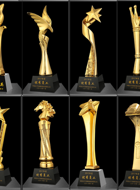 树脂奖杯定制作金属大拇指五角星创意水晶授权牌篮球奖牌儿童冠军
