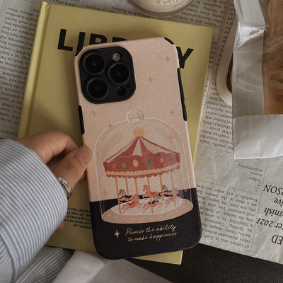 苹果安卓小羊皮贴皮ins风防摔