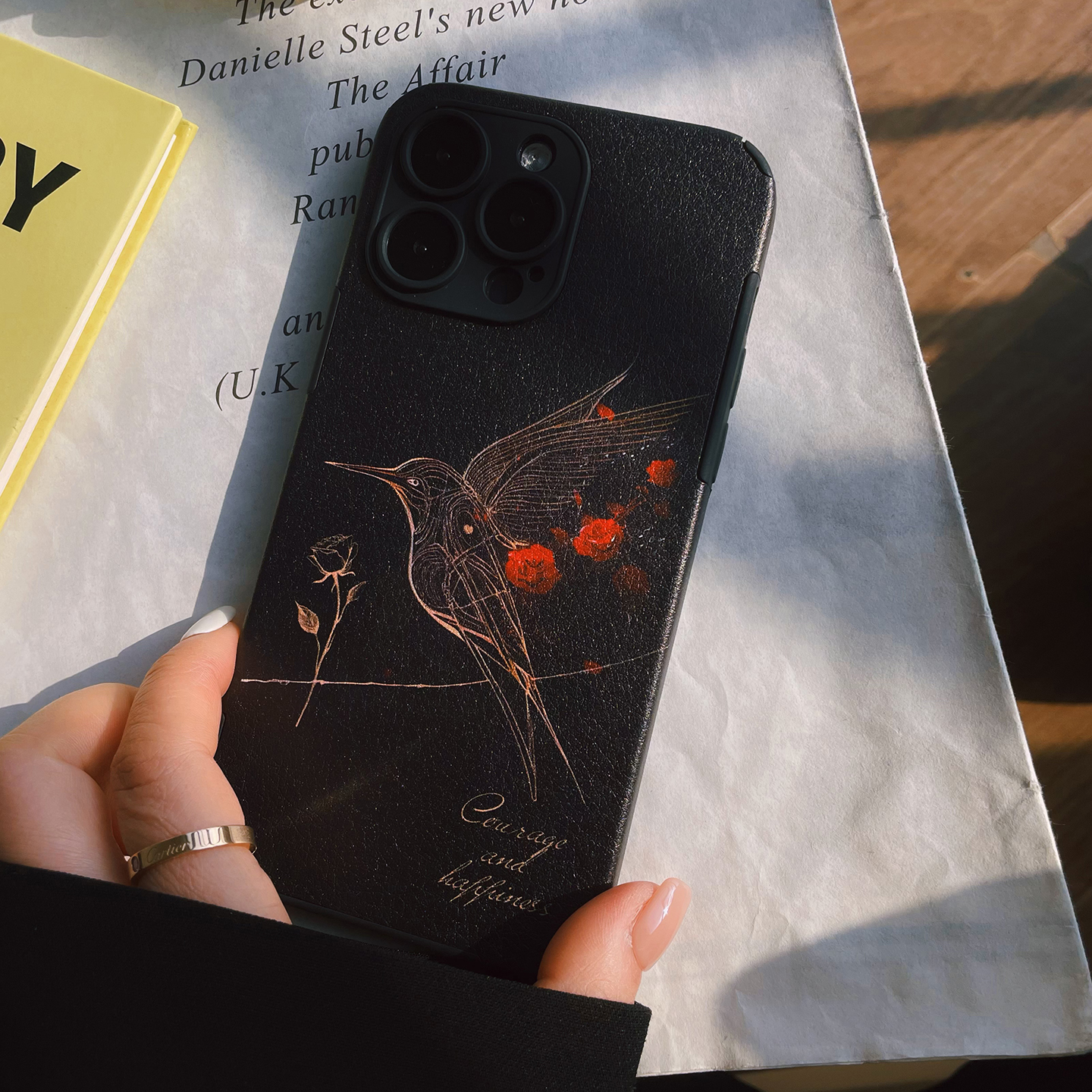 艺术手机壳硅胶贴皮原创全包防摔