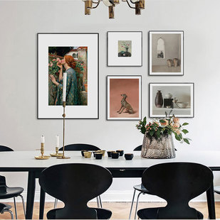 玫瑰的灵魂北欧艺术个性文艺复古静物油画家居客厅书房装饰画