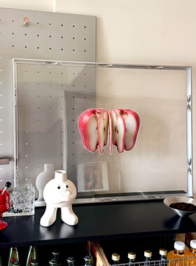 中古包豪斯风格莲雾装饰画极简风创意艺术亚克力餐厅高级感挂画