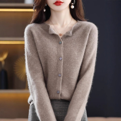 First-line Ready-to-wear Wool Sweater Knitted Cardigan Women