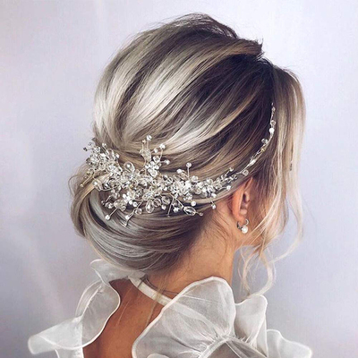 Pearl Crystal Wedding Hair Combs Hair Accessories for Bridal