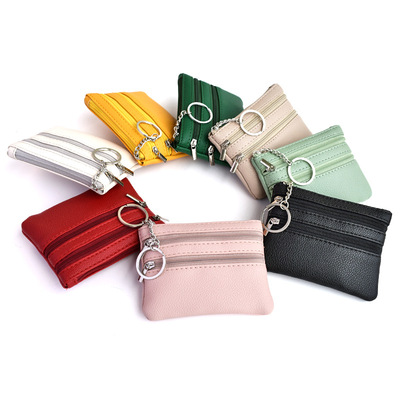 Macaron Korean Women's Key Bag Mini Solid lor Simple Mom in