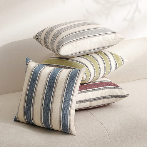 Strictly Selected 2026 Korean Linen Wide Stripe  Cushion ver