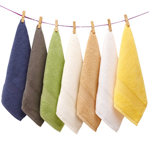 7 Plain Thickened Encrypted tton Square Towel Absorbent 35*3