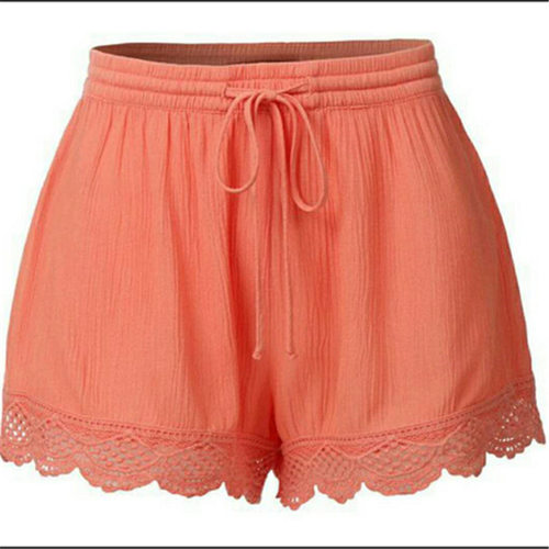 2026 Solid-color Lace-up Shorts For Women, Large Stock Avail