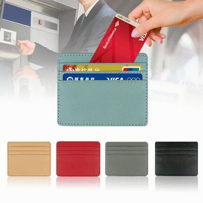 Ultra-thin Card ver Customizable Logo in Wallet Pu Leather L