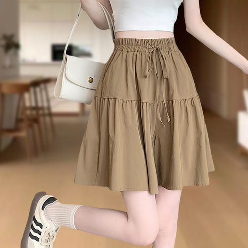 High Rate 95% Polyester Fiber Culottes Shorts Women's High W