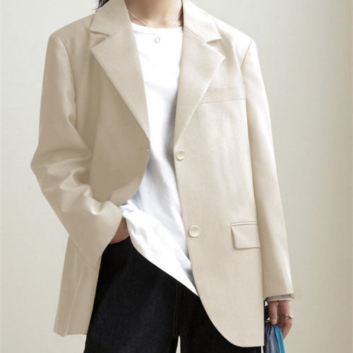 Women's Short Jacket 2026 Slim Korean Style Small Niche Beig