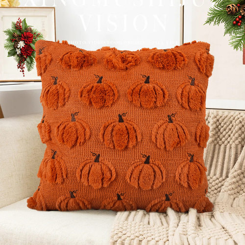 Plush  Case Pumpkin Ghost Embroidery Halloween Decoration So