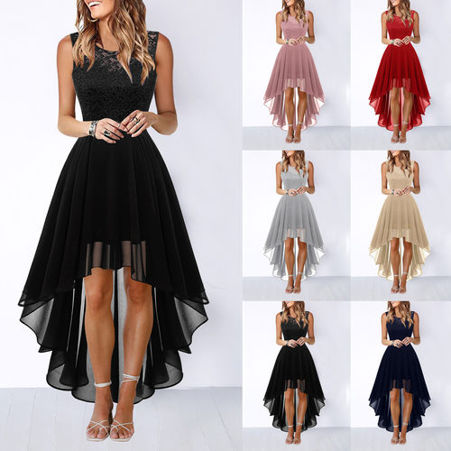 2026 Sexy Lace Stitching Large Set Chiffon Dinner