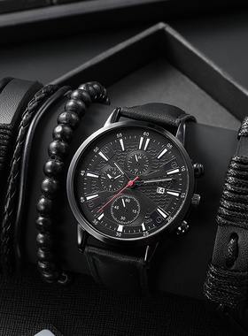 1pc Men's Nylon Business Watch Fashion Casual Round Hands Qu