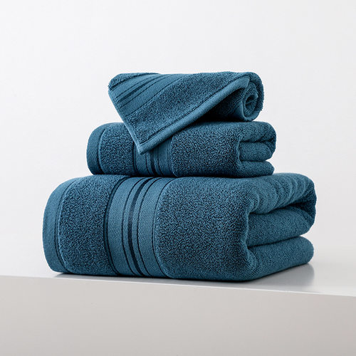 tton Towel Household Square Towel Towel Bath Towel Three-pie