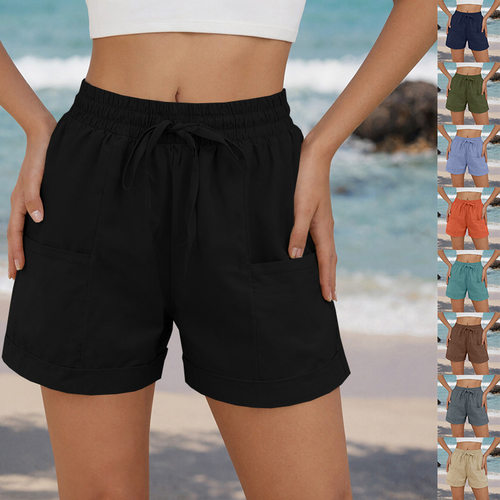 2026 Women’s Solid-color Harem Casual Shorts