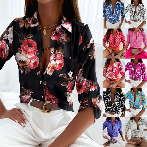2026 Women's Clothing Station Printed Shirt Women