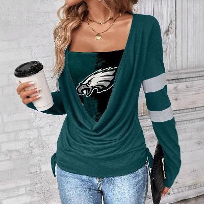 Printed Clean lor Long Sleeve Women's Clothing Large Drop ll