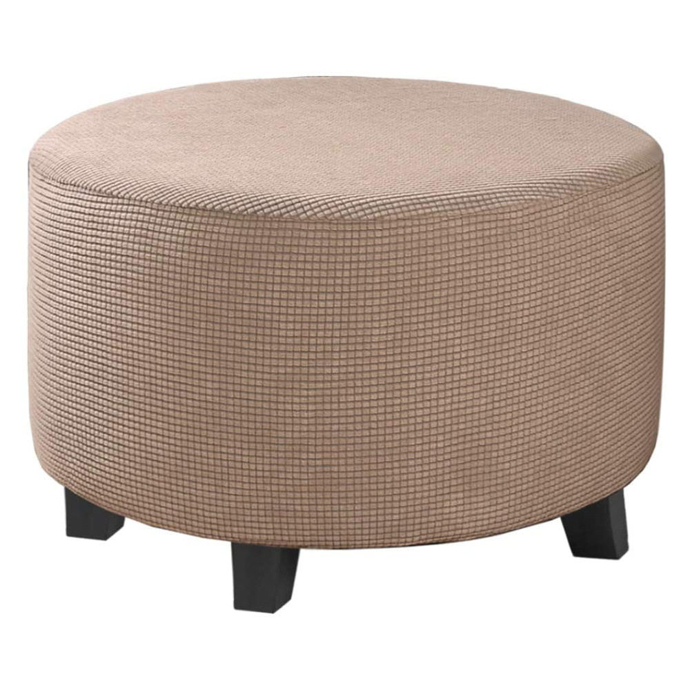 Thickened Simple Solid lor Round Ottoman Ottoman ver Elastic图片