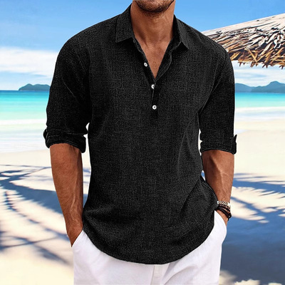 2026 Men's Pullover  Youth Fashion Loose Home Casual Shirt.