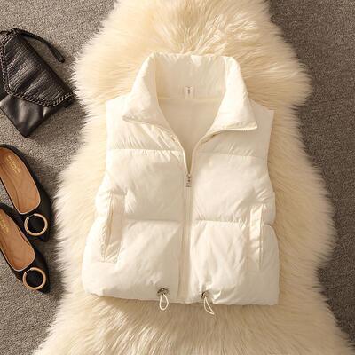 Short Bread Cotton Coat For Women Small Down Cotton Vest Stu