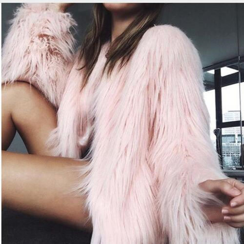 Faux Fur Coat Jacket Fur Women Thickened Warm Faux Fur Jacke