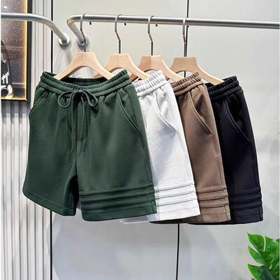Three Bar Design Durable Sports Casual Shorts Men's Pants Lo