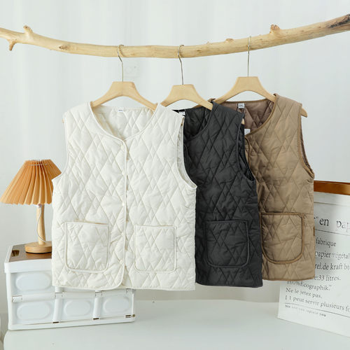 502 tton Vest Women's Short Outerwear Sleeveless Jacket Card