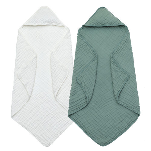 Children's Single Bubble Gauze Newborn very Room Hooded Towe