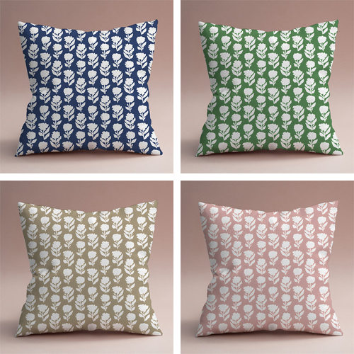 Small Fresh Flower  ver Sofa  Car  Bed Back  Office  Waist C