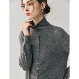 Fluffy Cloud-like Cashmere Wool Curled Cardigan, Lazy Two-we