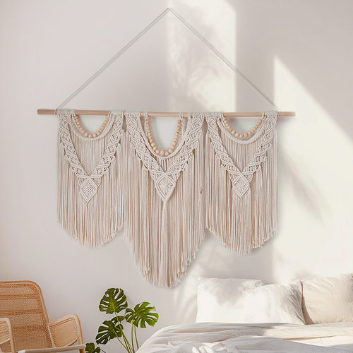 Patchwork Triple  Decorative Tapestry Hand-woven Tapestry tt