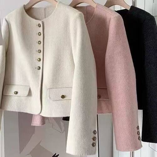 Puyuan Wool at Style Reversible Short Style Small Thick Warm