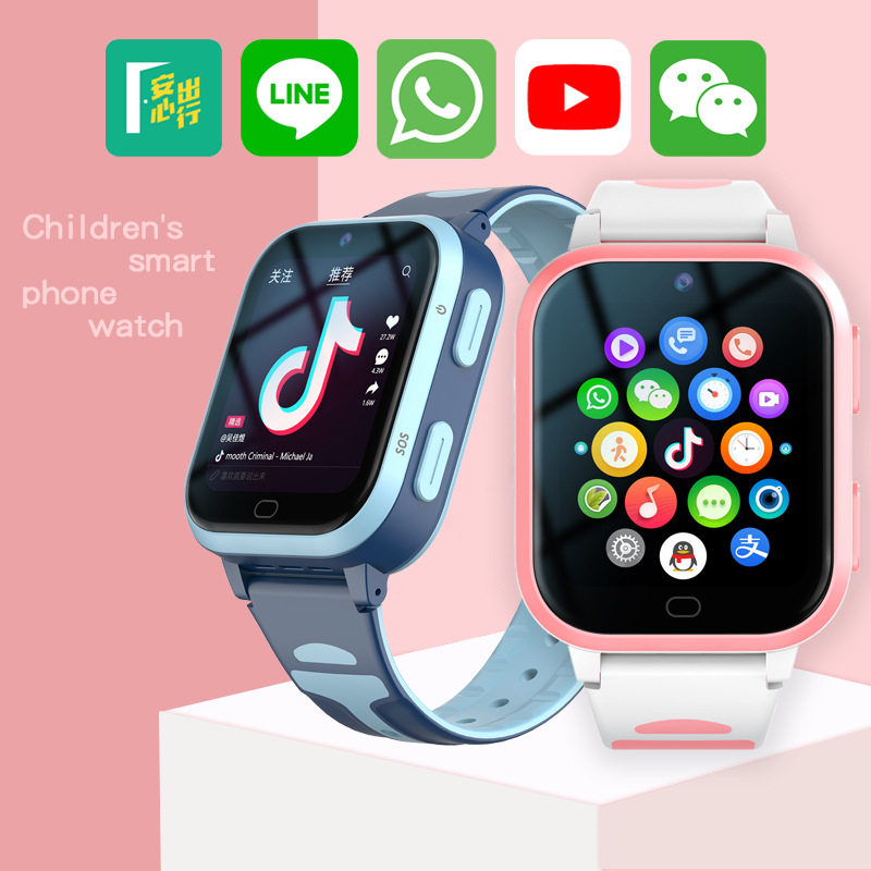 4g Children's Phone Watch Card-mounle Waterproof Video Smart