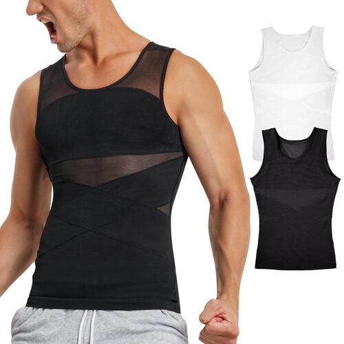 Men's Slim-fit Vest Body-shaping Neoprene Sweat-wicking Ches