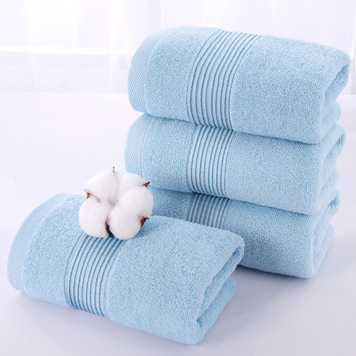 tton e Towel Light Blue Two-pack Cut-off Household tton Towe