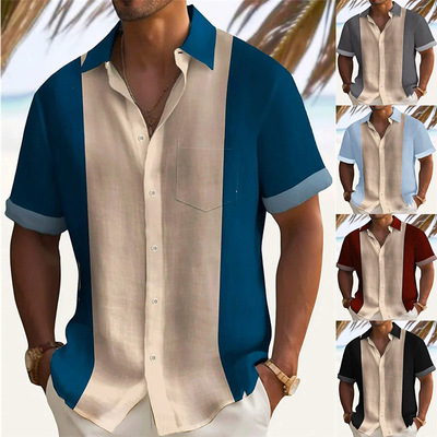 Men's Casual lor llar Casual Short-sleeved Teenagers Short-s