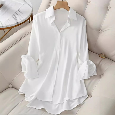 2026 Lapel Single Breasted Solid lor Women's Loose Type