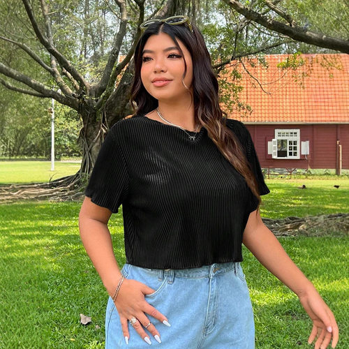 Women's mforle And Casual Design Solid lor Wrinkled Textured