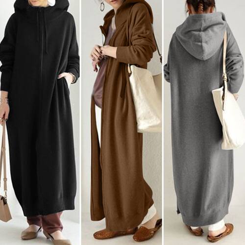 2026 Fashion Hooded Sports Fleece-lined Casual Zipper Jacket