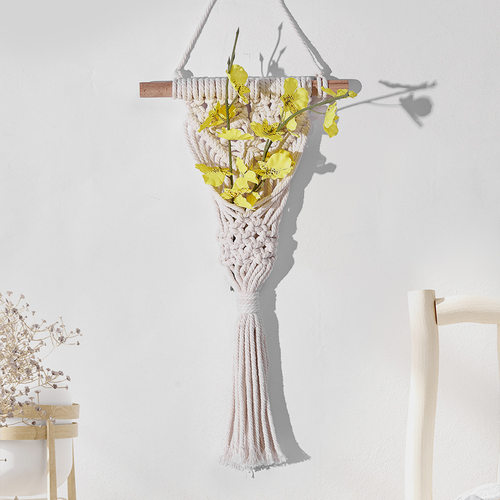 Ins Handmade Woven Dried Flower Decorative Net Bag Homestay