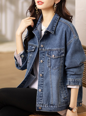 2026 Retro Short Denim Jacket Women's Thin Fashion Casual Ve
