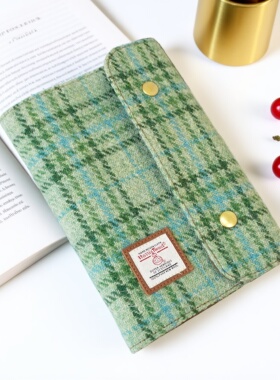 harris tweed高颜值A6按扣手账本活页手帐本本子可拆卸随身日记本