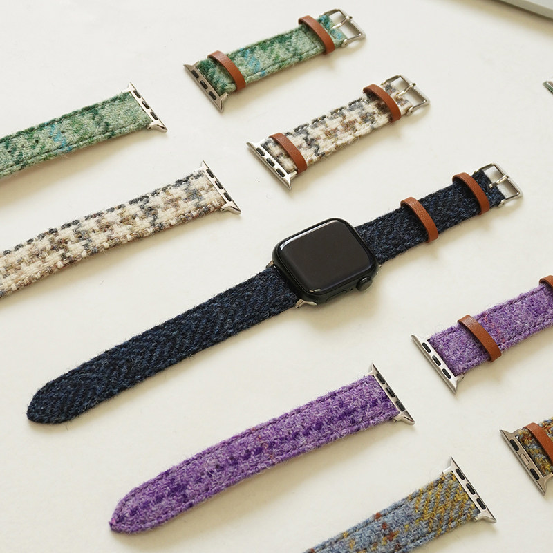 harristweed羊毛呢升级款苹果表带适用applewatch10代iwatch789se