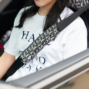 Liberty塔纳棉印花汽车安全带套防磨护肩套夹棉保护套精致防勒脖