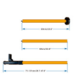 水平仪升降杆支撑杆加厚多功能伸缩杆红外线水平仪升降支架配件
