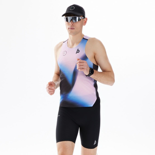 PBRUNNER肯尼亚精英星光系列 男款长背心马拉松/路跑运动速干